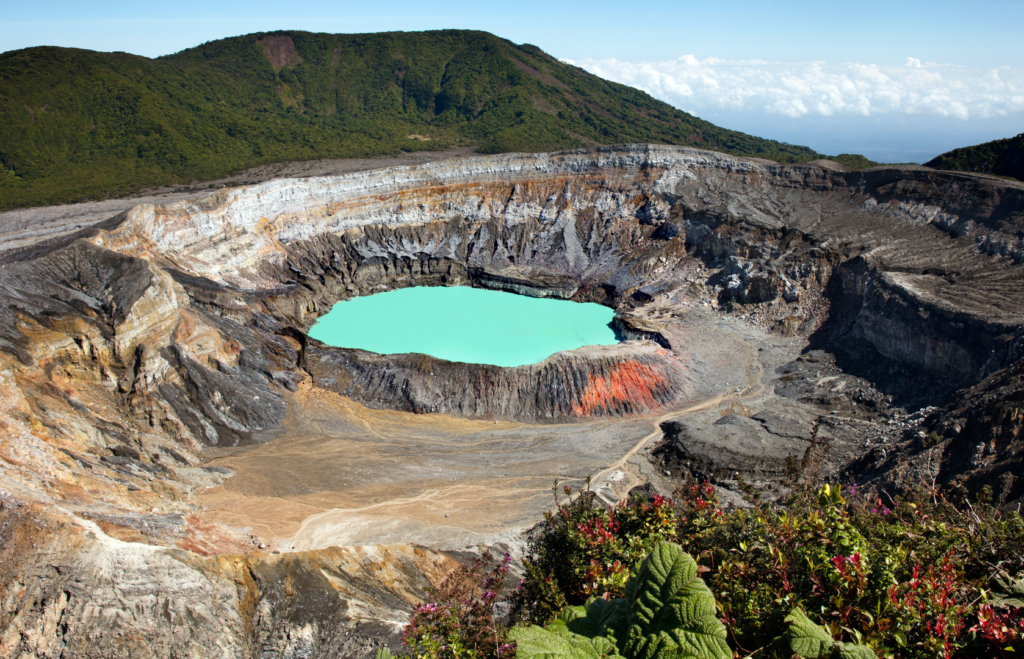 Poas Volcano Crater Costa Rica